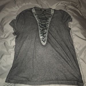 Lace up shirt from Forever 21